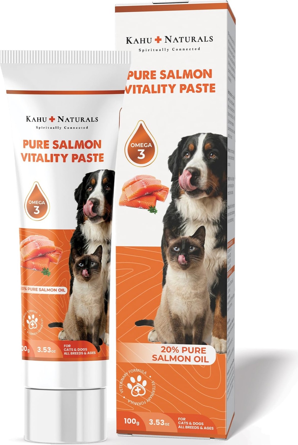 Aesco Kahu Naturals Somon Yağlı Malt, Omega-3 (Epa & Dha) Içerikli, Kedi ve Köpek Için, 100 G