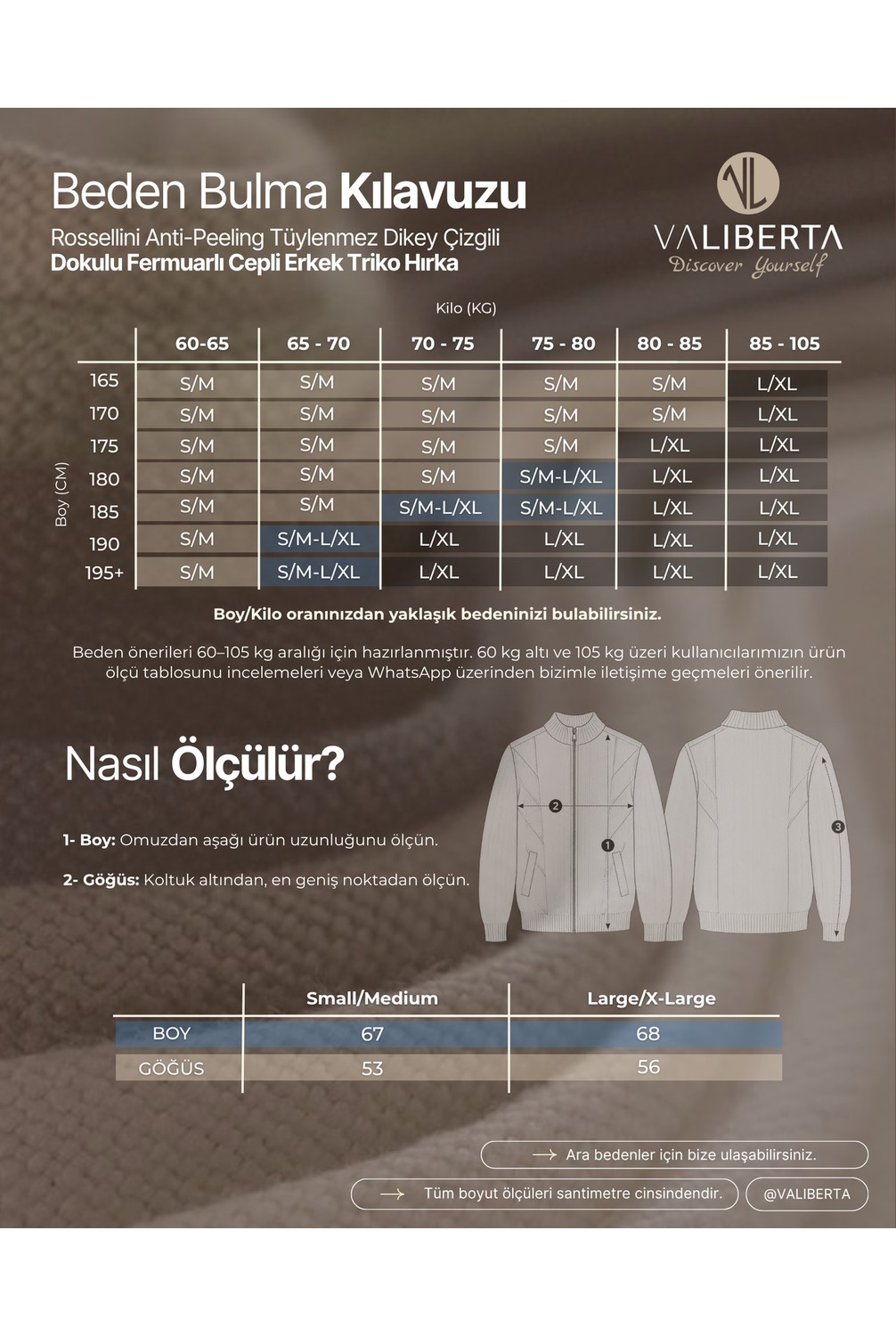 Valiberta Rossellini Anti-Peeling Tüylenmez Dikey Çizgili Dokulu Fermuarlı Cepli Erkek Triko Hırka - Bordo görsel 6
