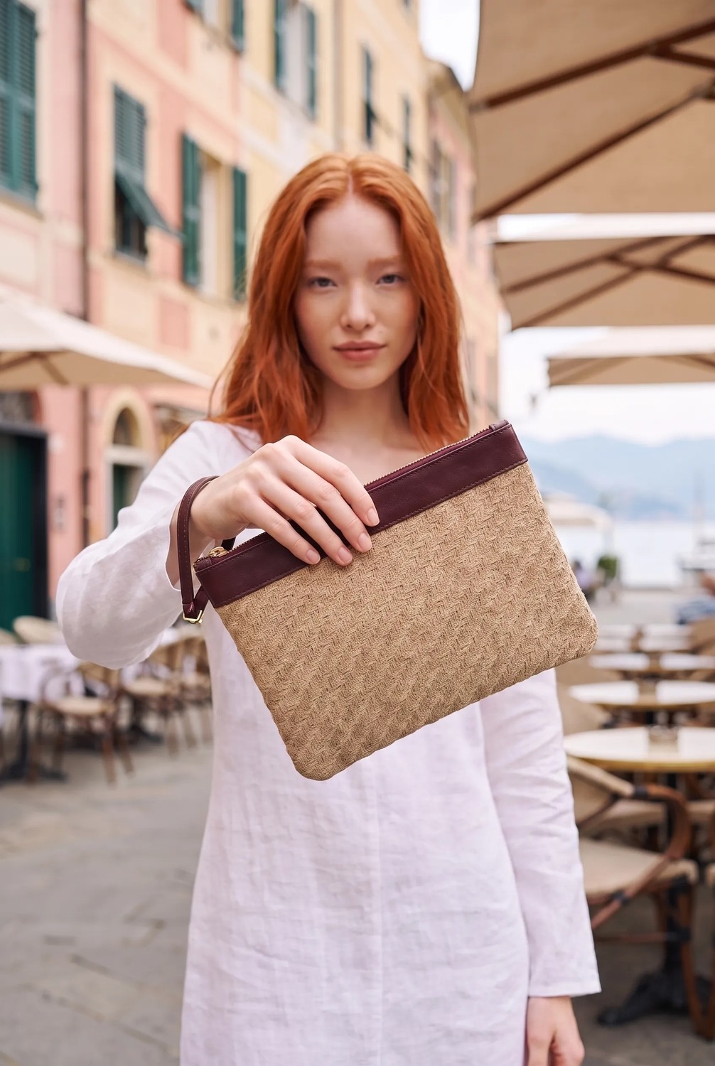 Glondy Jolie Hasır Kadın Portföy & Clutch El Çantası Lacivert görsel 7