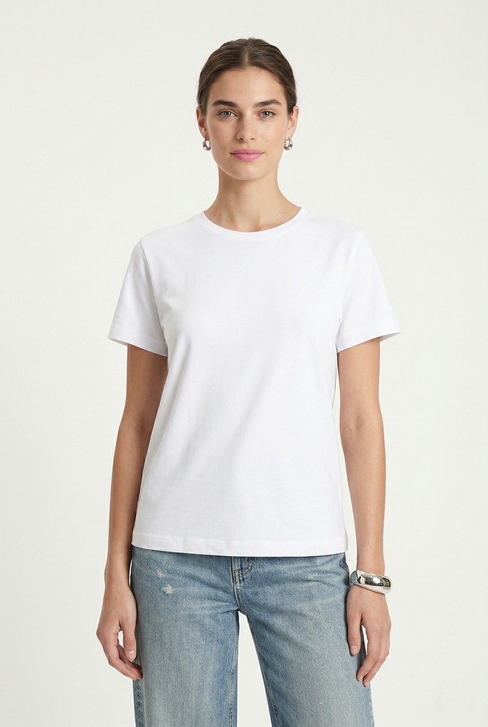 Ritnice Kadın Vicky Basic Siyah ve Beyaz 2'li T-Shirt görsel 5