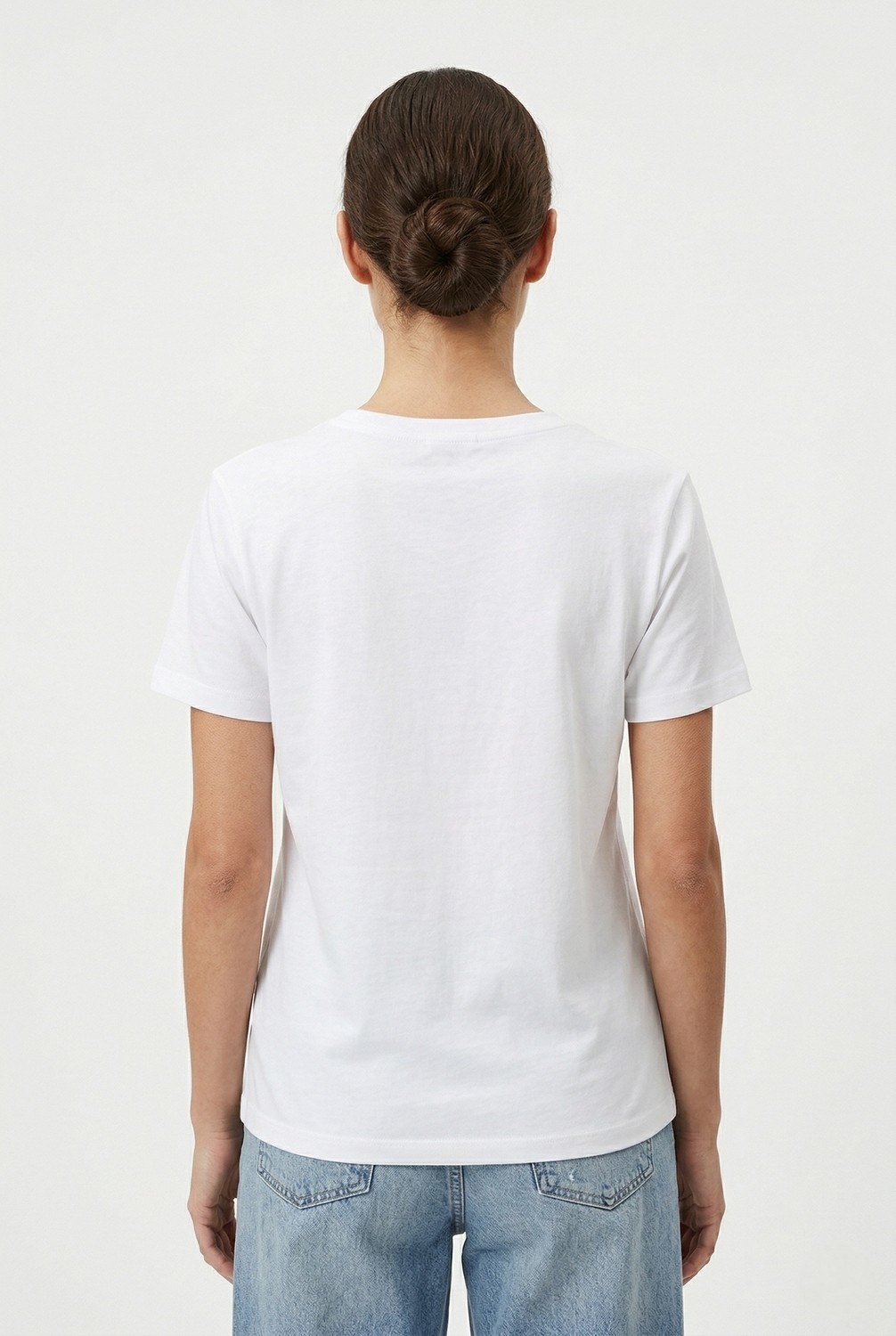 Ritnice Kadın Vicky Basic Siyah ve Beyaz 2'li T-Shirt görsel 7