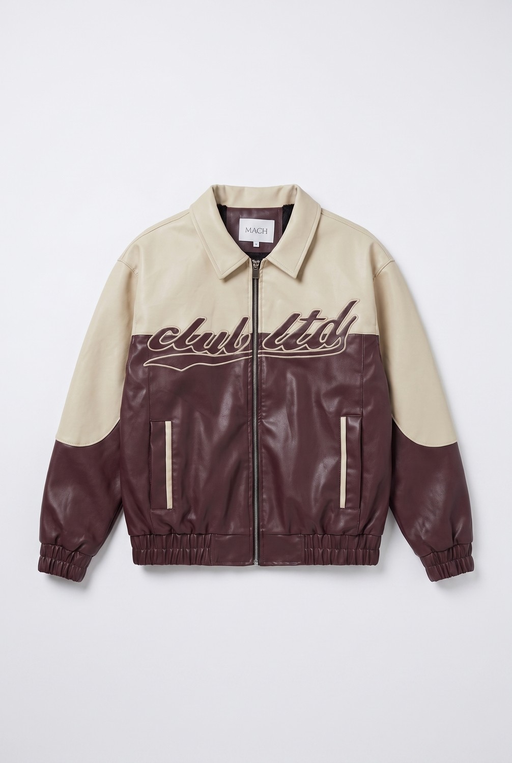 Mach Erkek Oversize Bomber Içi Kürklü Deri Ceket görsel 5