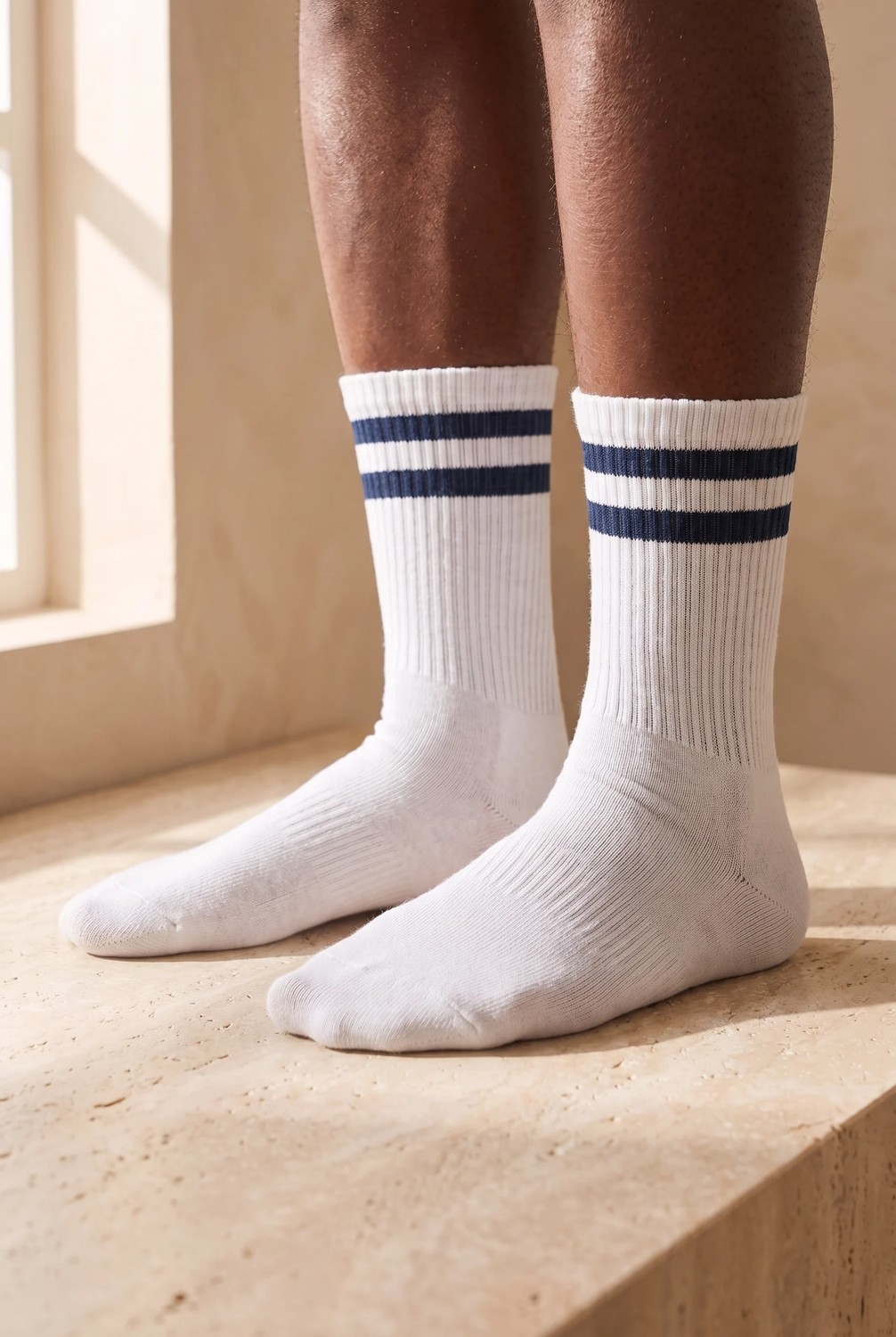Bony Socks Havlu Taban Çizgili Erkek Soket Çorap Lacivert