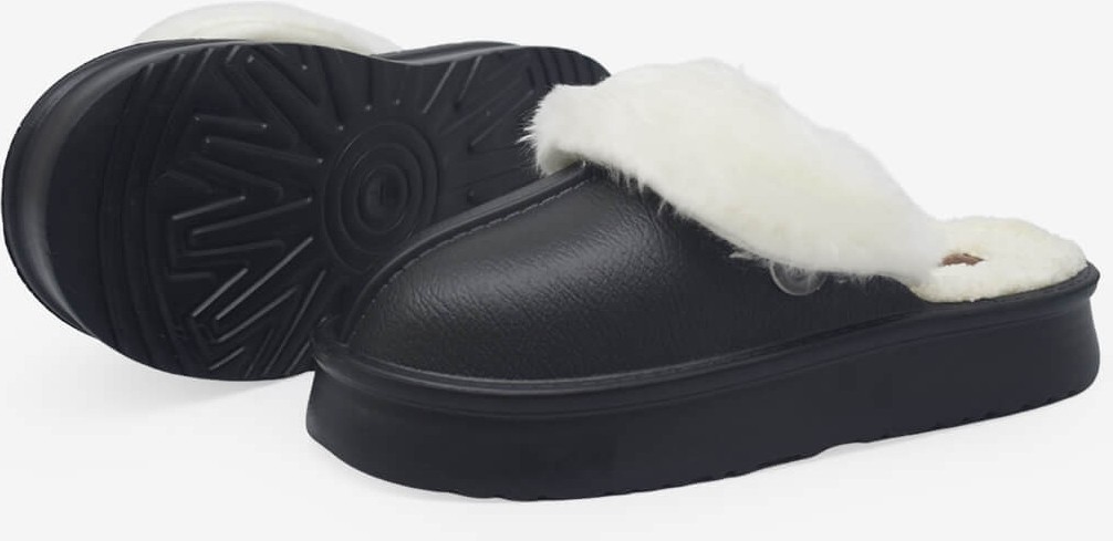 Pierre Cardin Kadın Peluşlu Ev Terliği Siyah PC-55332 görsel 4