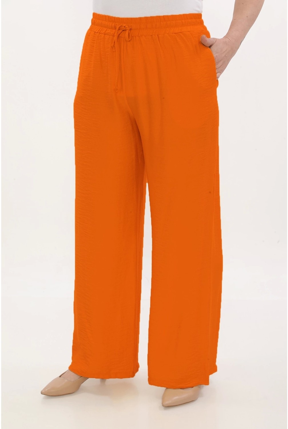 Lady Majestic Viscose Büyük Beden Pantalon görsel 2