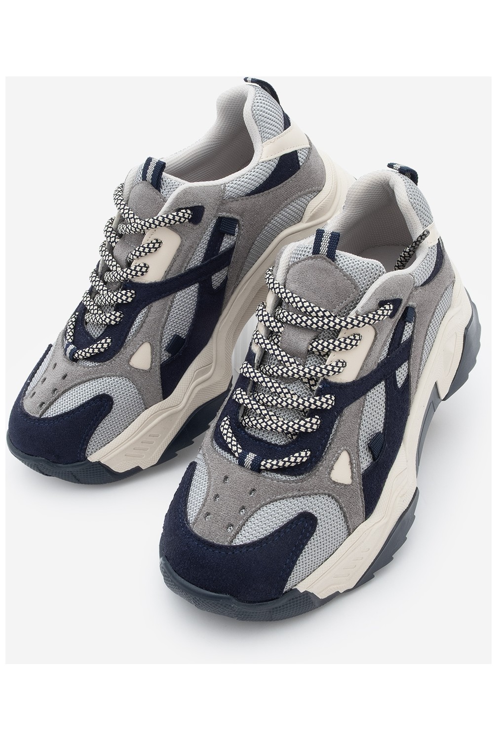 Marjin Kadın Yüksek Taban Sneaker Bağcıklı Spor Ayakkabı Edisa Siyah görsel 2