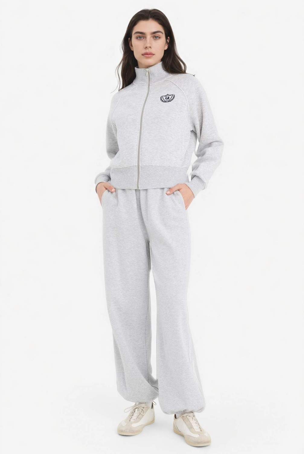 DeFacto Loose Fit Baskılı Fermuarlı Sweatshirt G8117AX26SP görsel 2