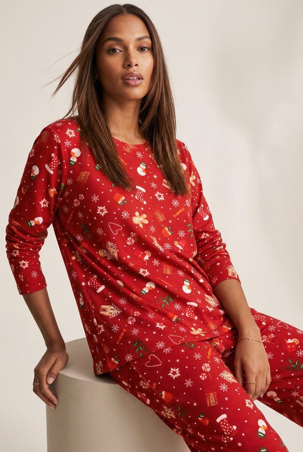 Siyah İnci Siyah Yumuşak Dokulu Süet Örme Pijama Takım 7983