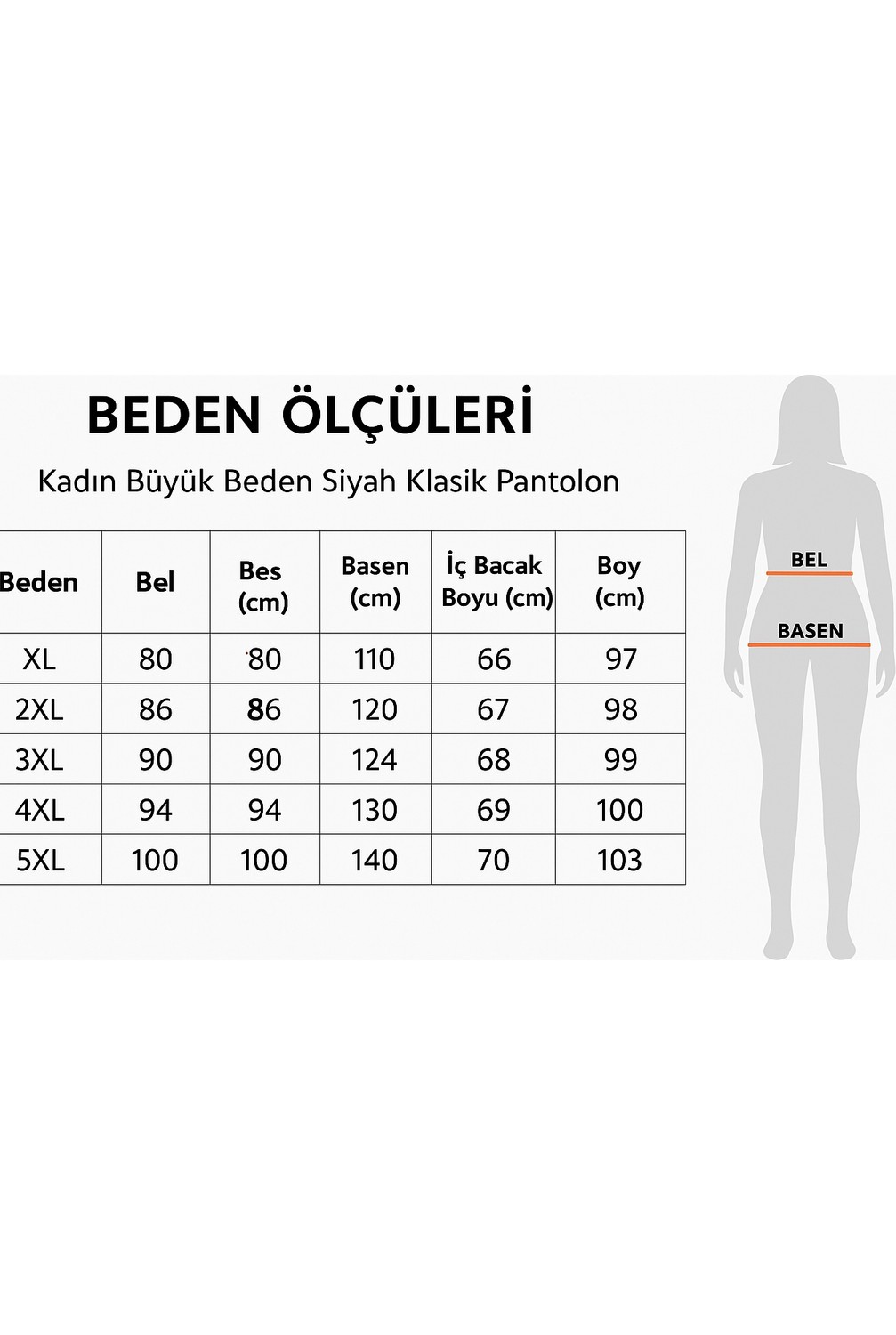 My-o Kadın Büyük Beden Çelik Örme Boru Paça Pantolon - Anne Pantolon görsel 3