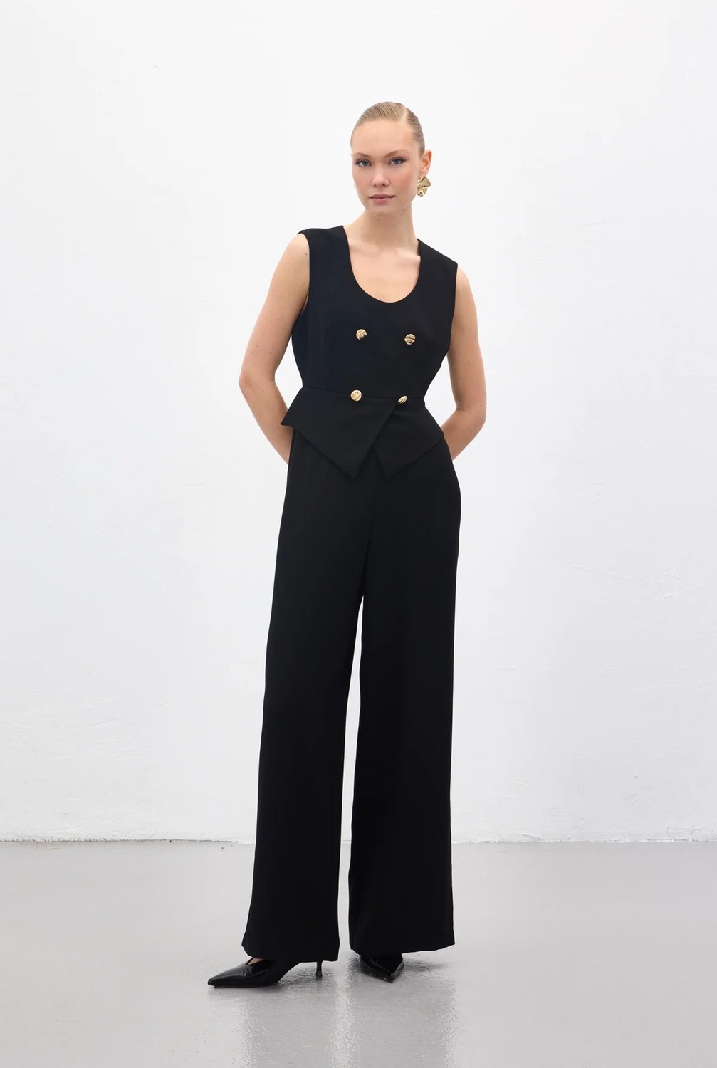 Sateen Kolsuz Tulum - Siyah