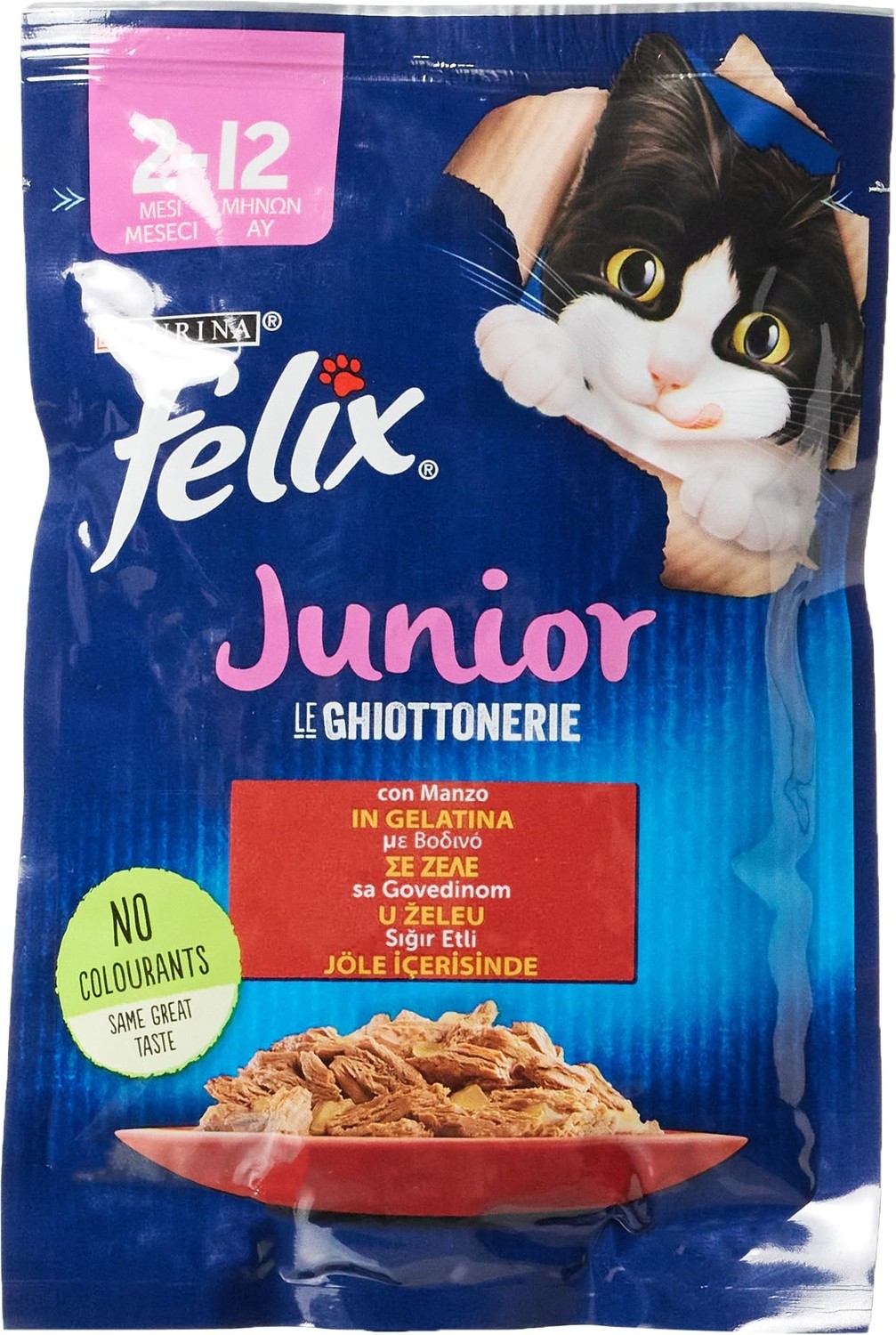 Die Grup Felix Yavru Sığır Etli Kedi Yaş Mama (26 x 85 Gr)