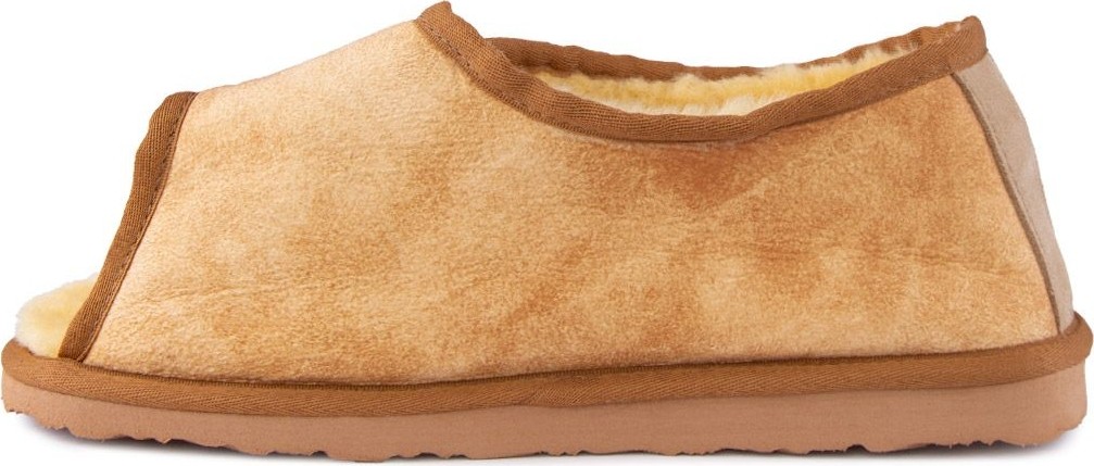 Pegia Sheepy Care Medikal Post Diyabetik Ev Terliği MDK058 Naturel görsel 4