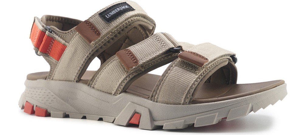 Lumberjack BARLE 5FX Lacivert Erkek Sandalet Düz Topuklu Tekstil/PU Malzeme ile Şık ve Rahat görsel 7