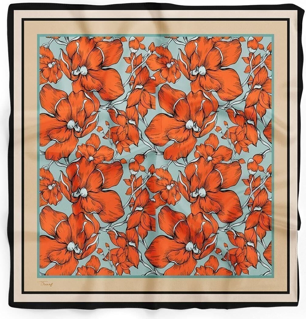 Dscarf Kadın Fular Bandana Çok Renkli Çiçek Deseniyle Şık Görünüm Sunan Kumaş Özellikleri