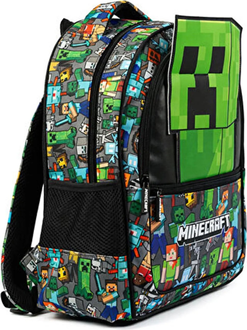 Minecraft Yeşil Erkek Çocuk Sırt Çantası 26621-MINECRAFT Okul Çantası görsel 2