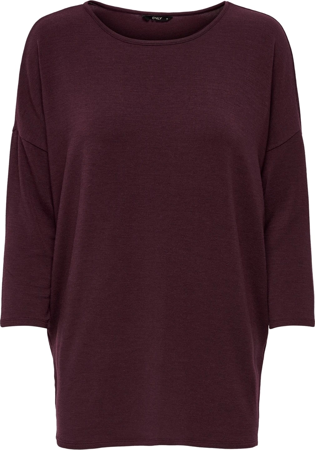 Only 15157920 Genis Yaka Dirsek Kol Kadın Body - Bordo görsel 5