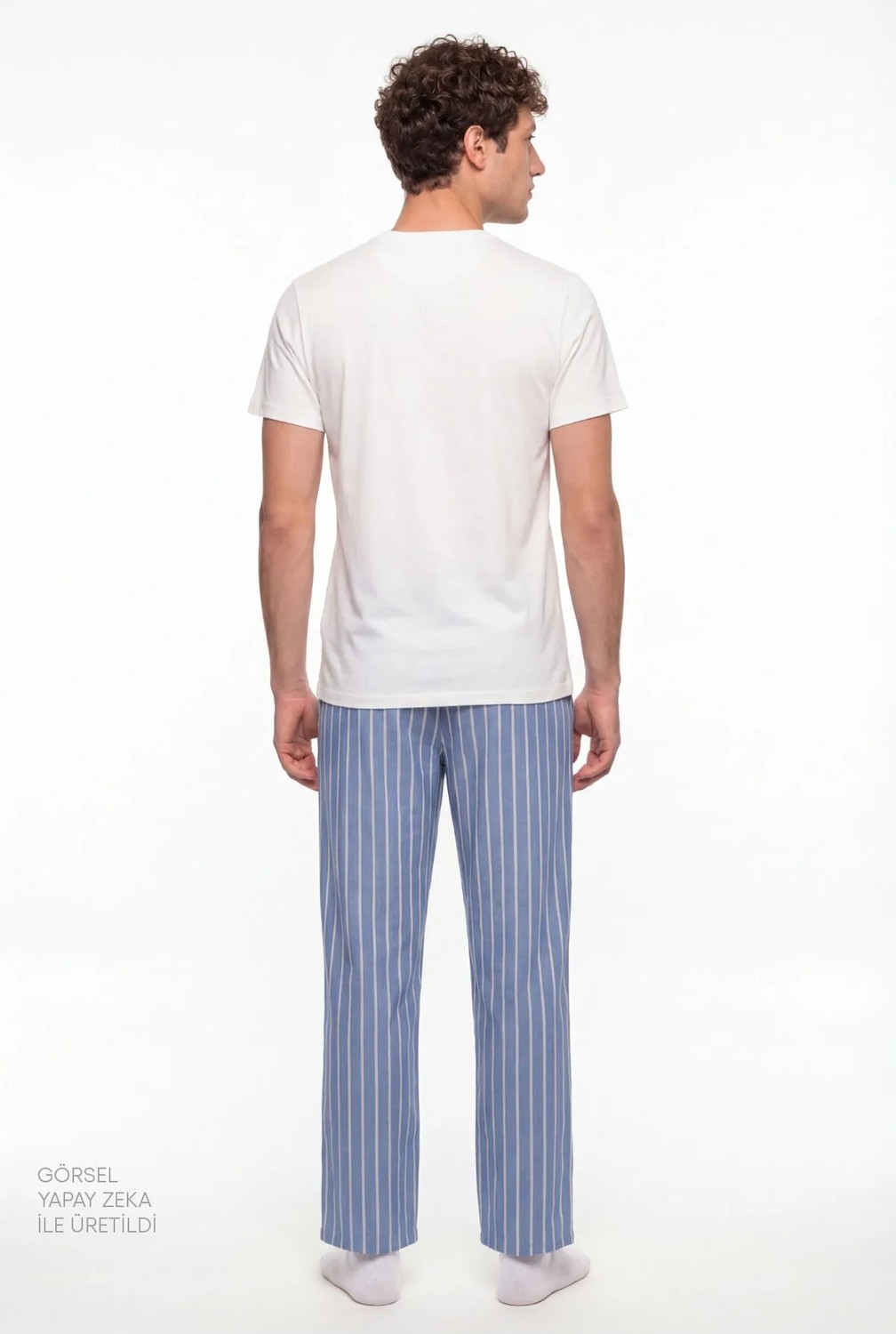 Penti Erkek Soft Shore Çizgili Kısa Kollu Pijama Takımı görsel 7