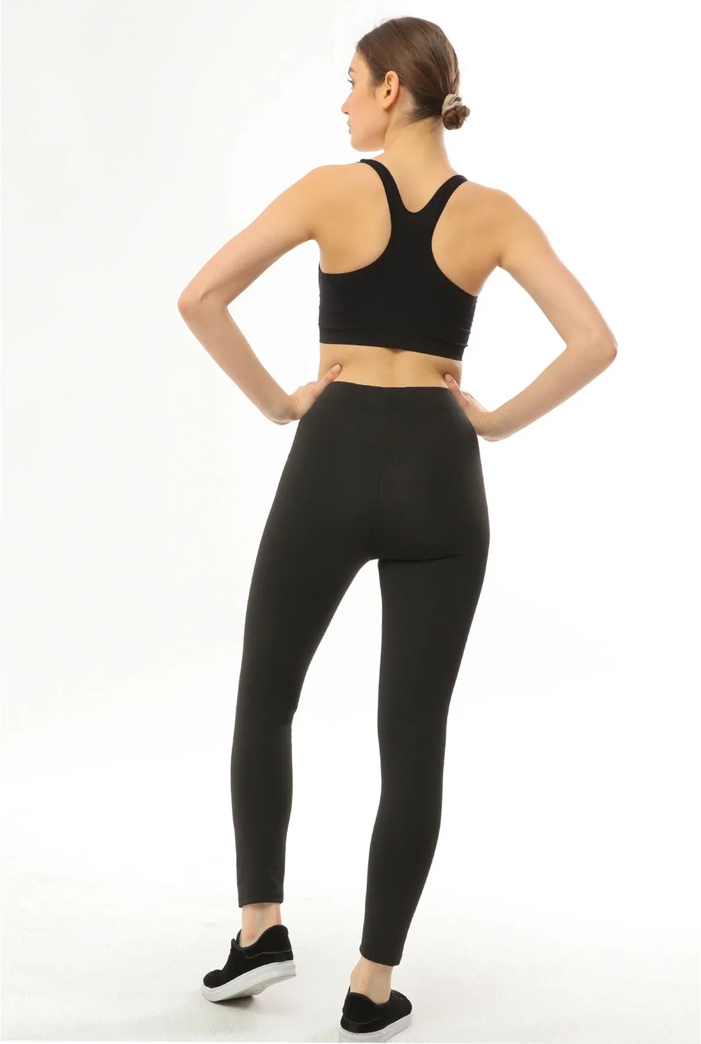 Stayfit Kadın Yüksek Bel Agraflı Sauna Fit Tayt - 1. Kalite Polymer Kumaş görsel 7