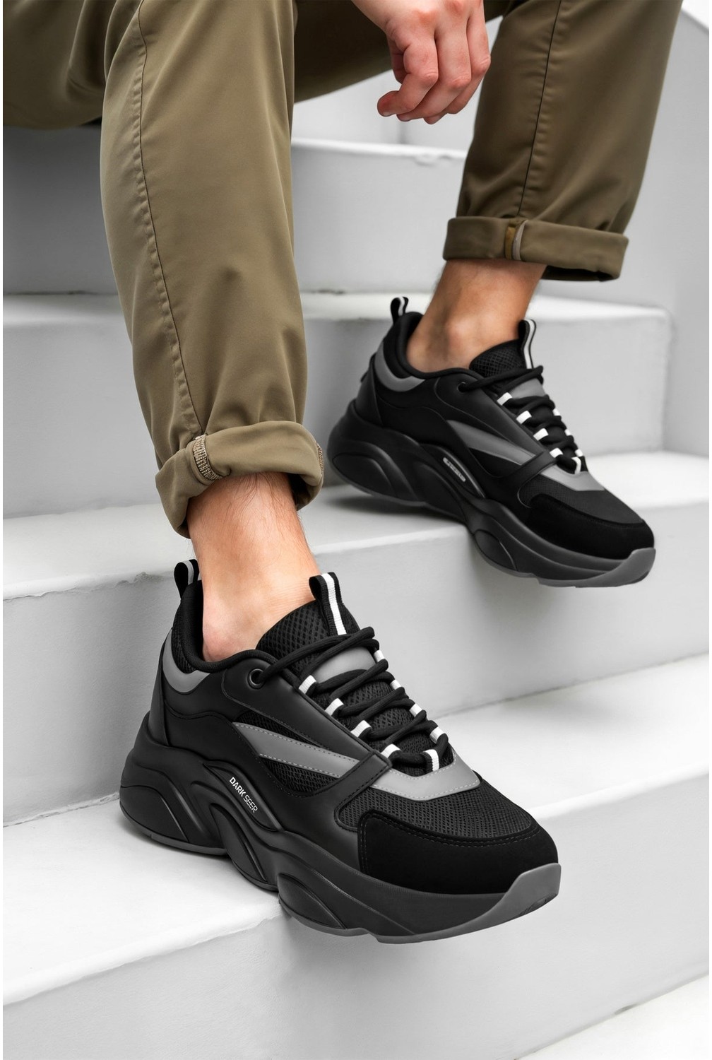 Dark Seer Unisex Beyaz Mavi Sneaker Spor Ayakkabı 2026 - DS.MJ1838 görsel 2