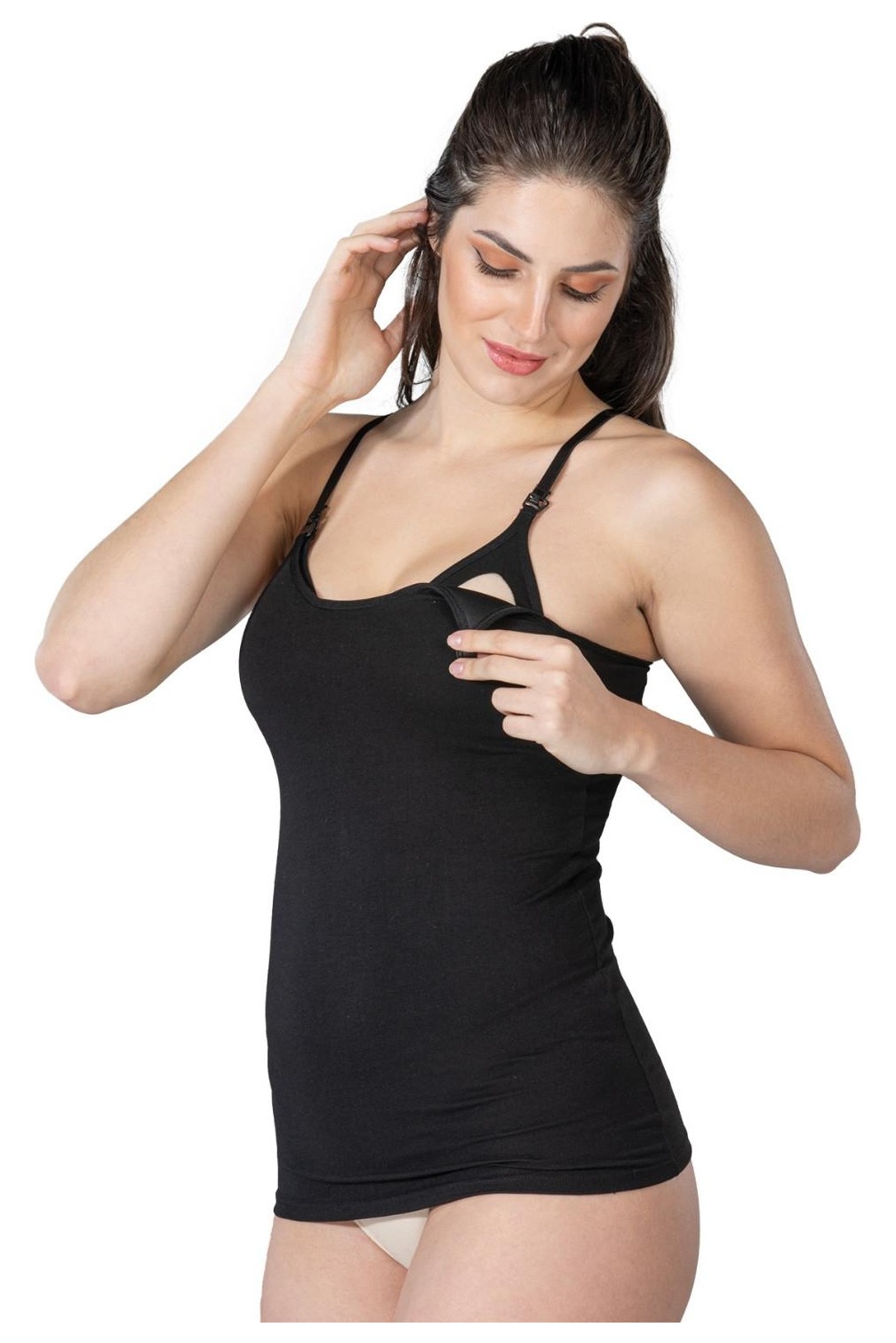 Beruflic Siyah Mı Angel 1413 Modal Cotton Kaplı Emzirme Atlet