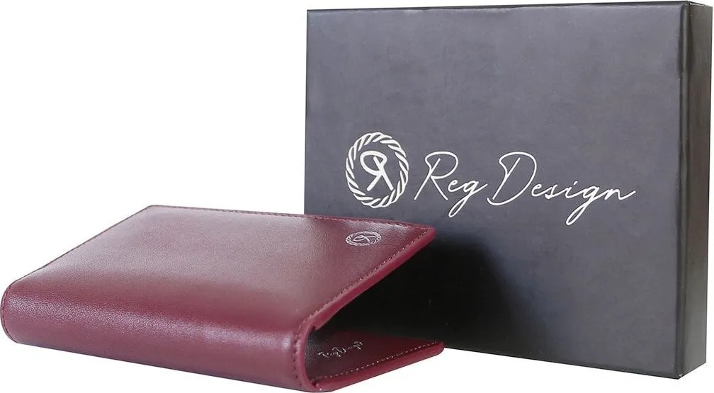 Reg Design Bordo Hakiki Deri Kapaklı Kartlık/portföy görsel 4
