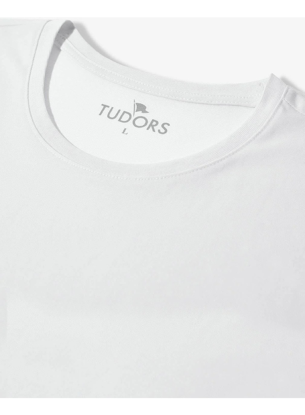 Tudors Unisex 5'li Paket Siyah-Beyaz-Taş-Kırmızı-Mavi Slim Fit Dar Kesim %100 Pamuk Bisiklet Yaka Tişört görsel 4