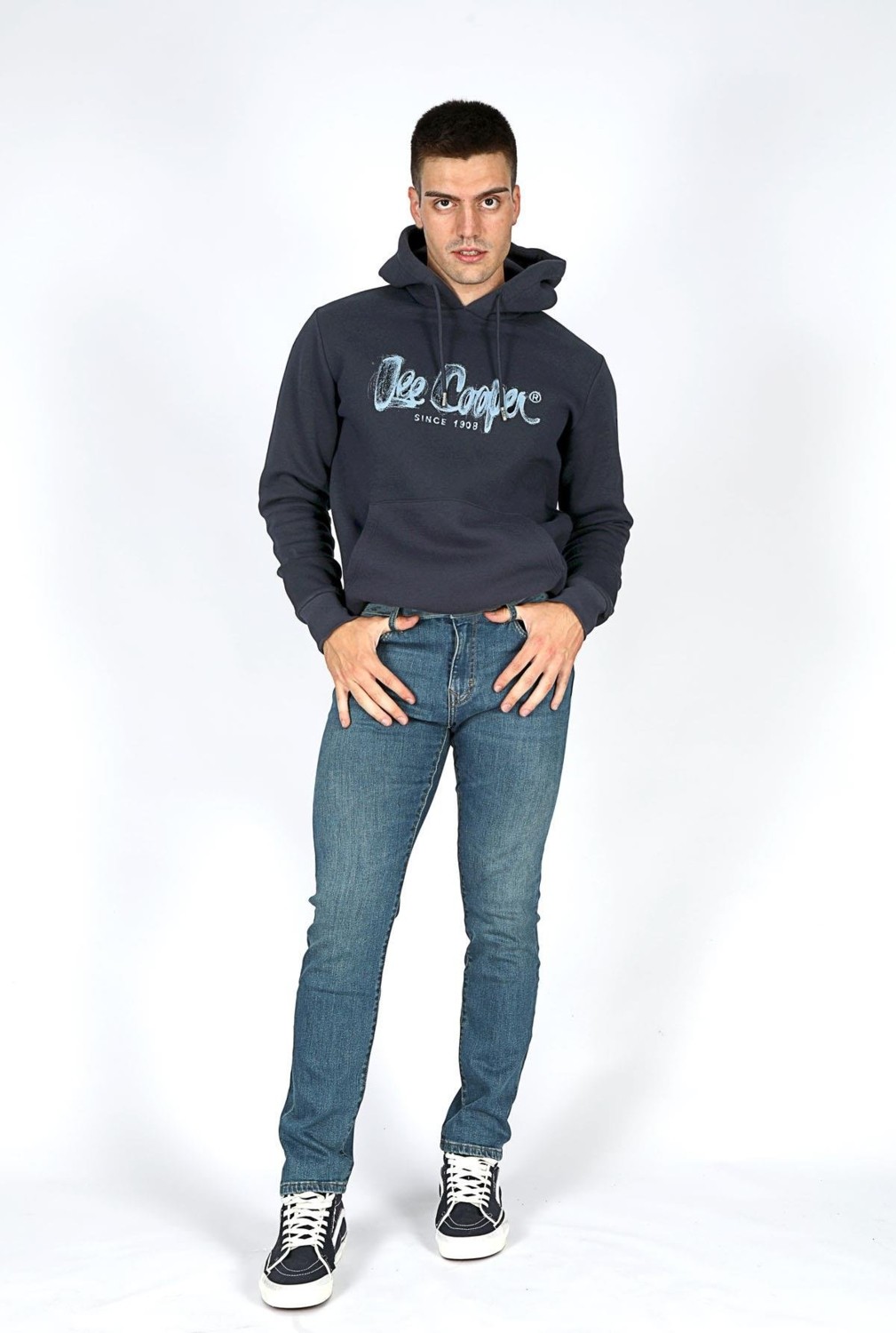 Lee Cooper Jagger Erkek Slım Straıght Dar Kesim Normal Bel Düz Paça Jean Pantolon Mavi