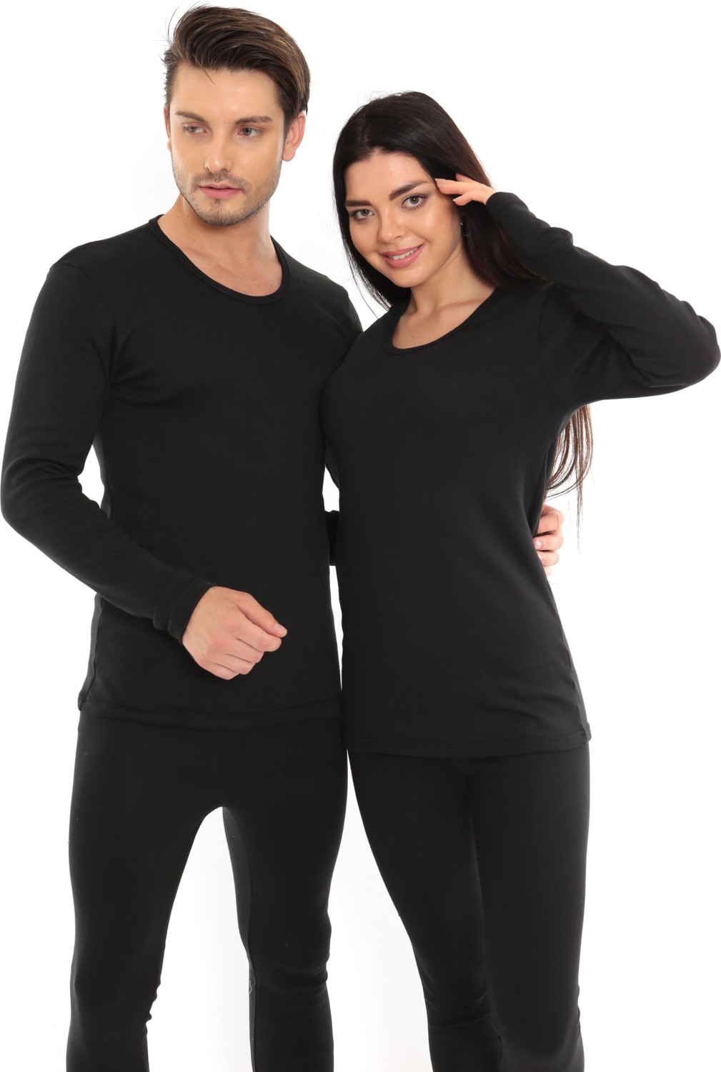 Isıl Termal Unisex Pamuk Termal Takım | Içi Polarlı Alt Üst Içlik Takımı görsel 4