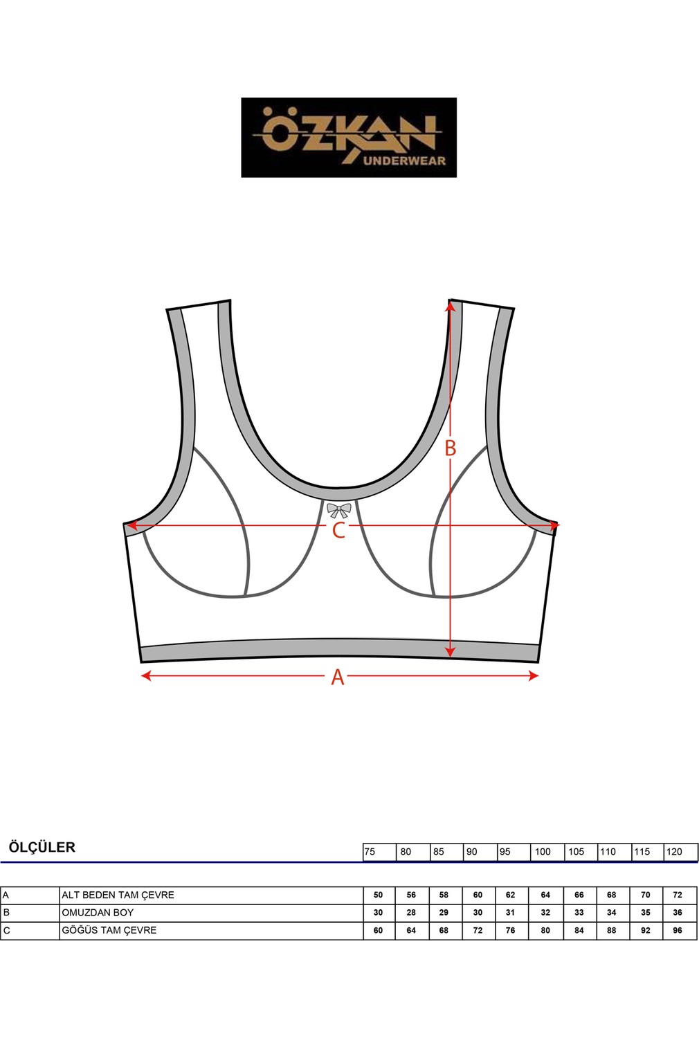 Özkan Underwear 0564 Kadın Pamuklu Ribana Boş Kap Desteksiz Telsiz Balensiz Kalın Askılı Yarım Atlet Sütyen görsel 5