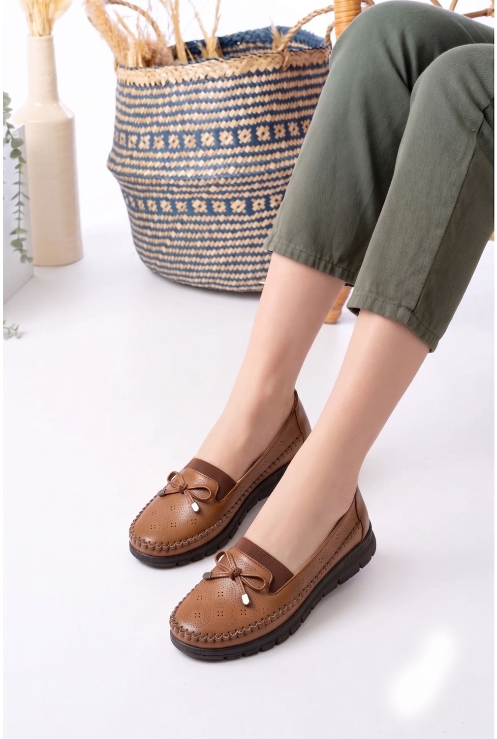 Albishoes Kadın Anatomik Taban Yumuşak Rahat Taban Günlük Anne Ayakkabı Kadın Ayakkabı görsel 2