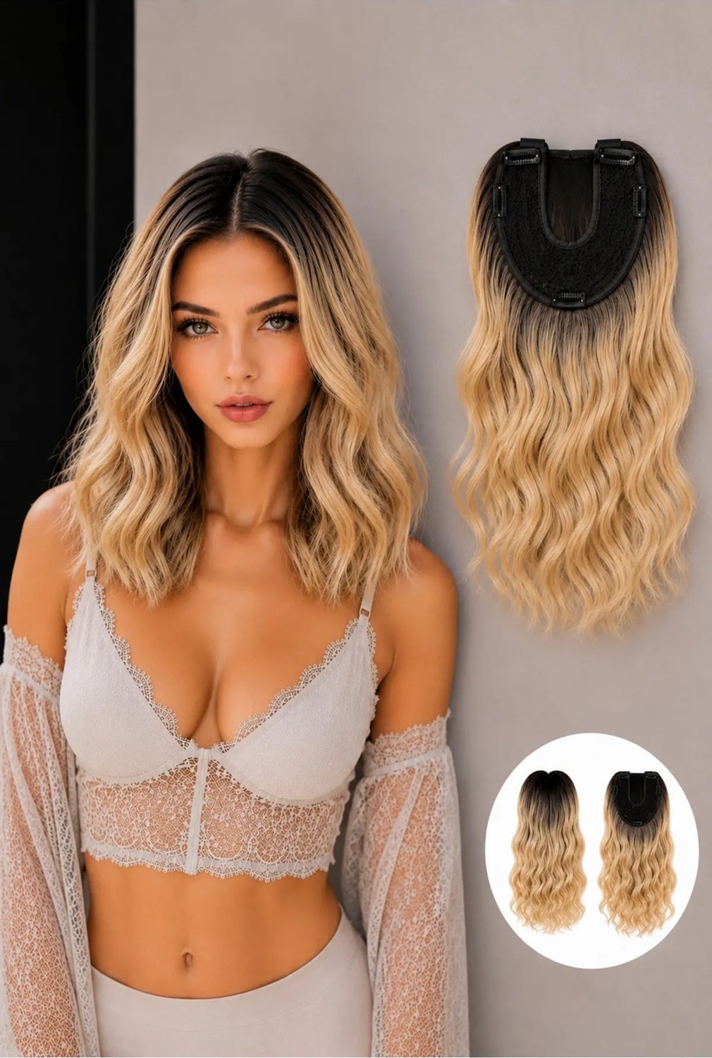 Marsilyan Küllü Ombreli Tül Tepelik Kısa Model