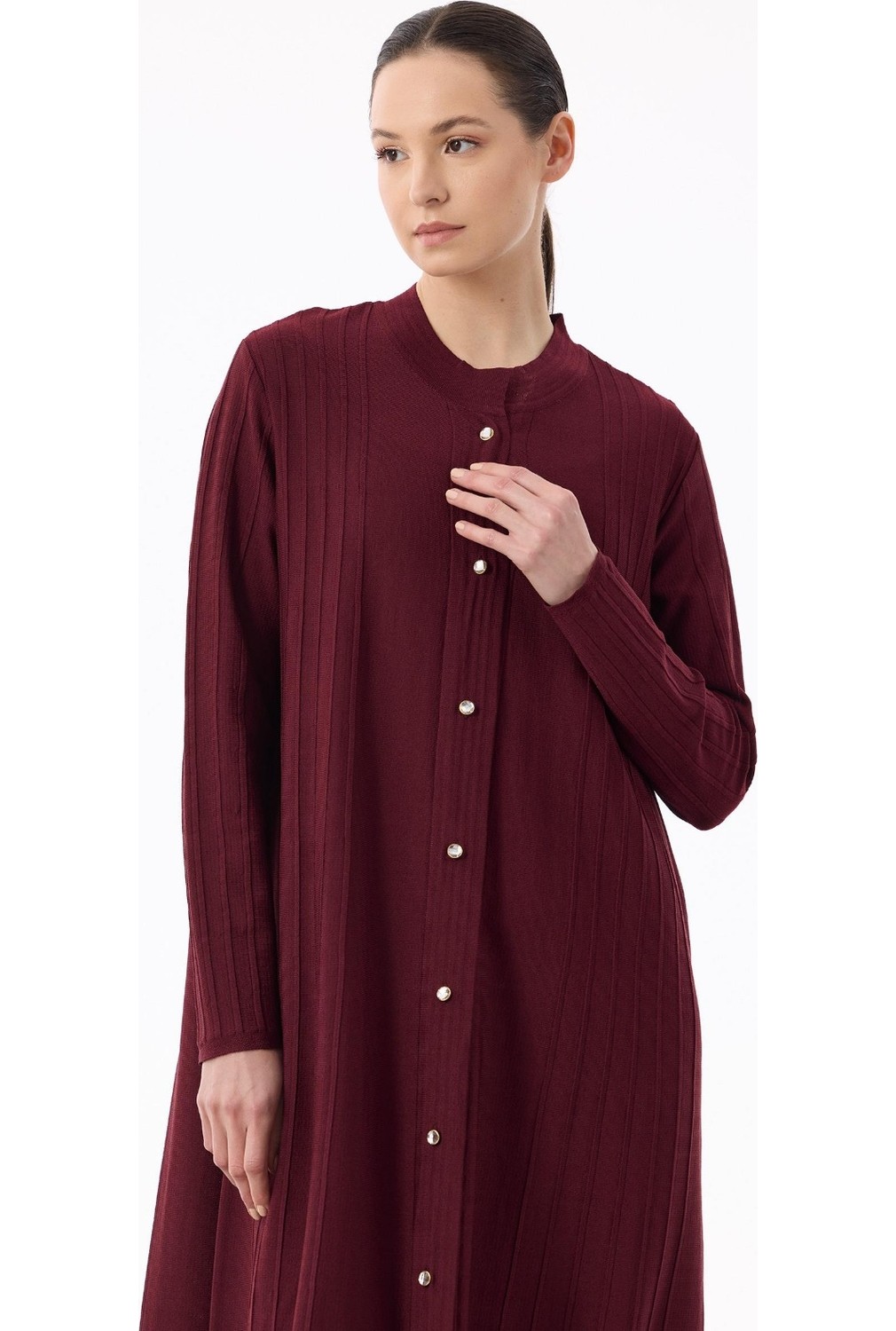 Belirtilmemiş 21842 Nervür Detaylı Max Boy Triko Rayon Hırka görsel 2