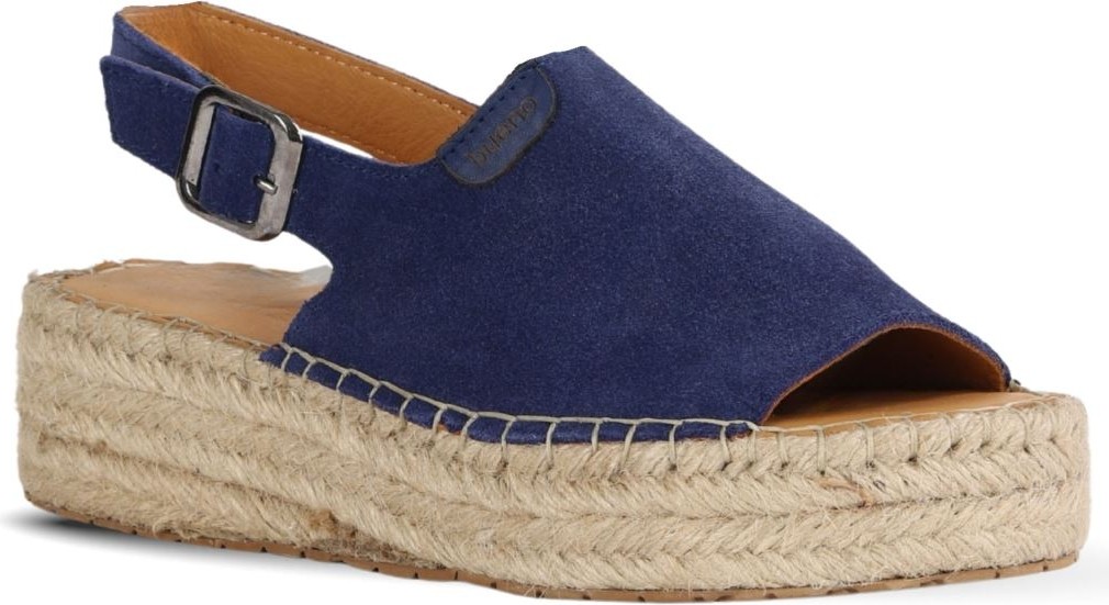 Bueno Shoes Lacivert Süet Kadın Düz Sandalet 14WS72500 14WS72500 görsel 2
