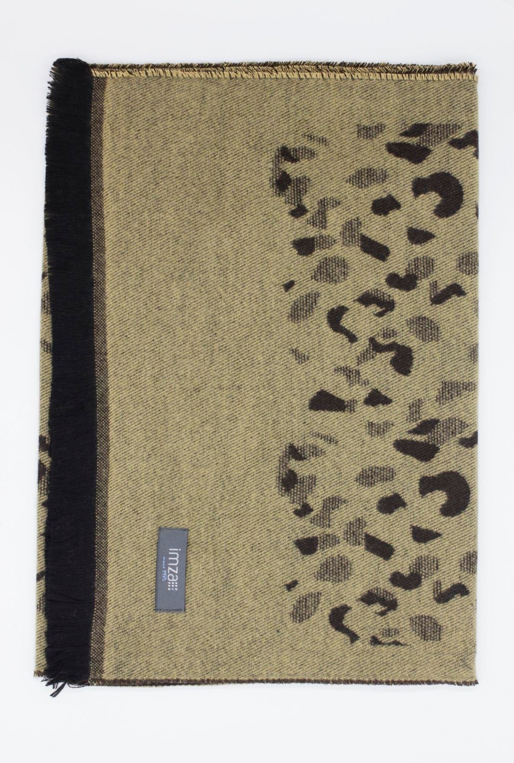İmza Hardal Desenli Kaşkol 1067245102 görsel 3