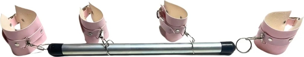 Marsilyan Fantezi Seksi Deri Borulu Pembe El Ayak Kelepçesi görsel 2