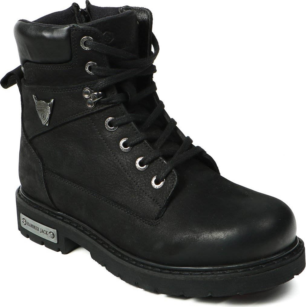 Hammer Jack Hakiki Deri Siyah Erkek Bot & Bootie 18501-M görsel 2
