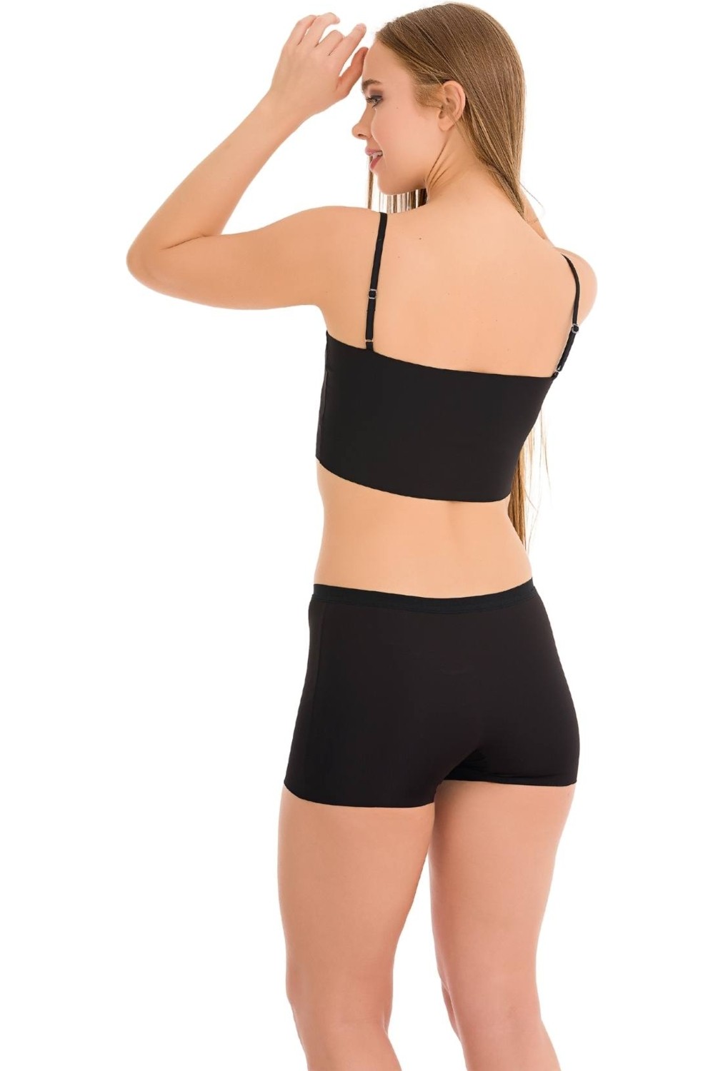 New Lilla 501 Basic Kadın Boxer Külot Lazer Kesim Dikişsiz 1651-Ten Renkli Konforlu Tasarım görsel 8