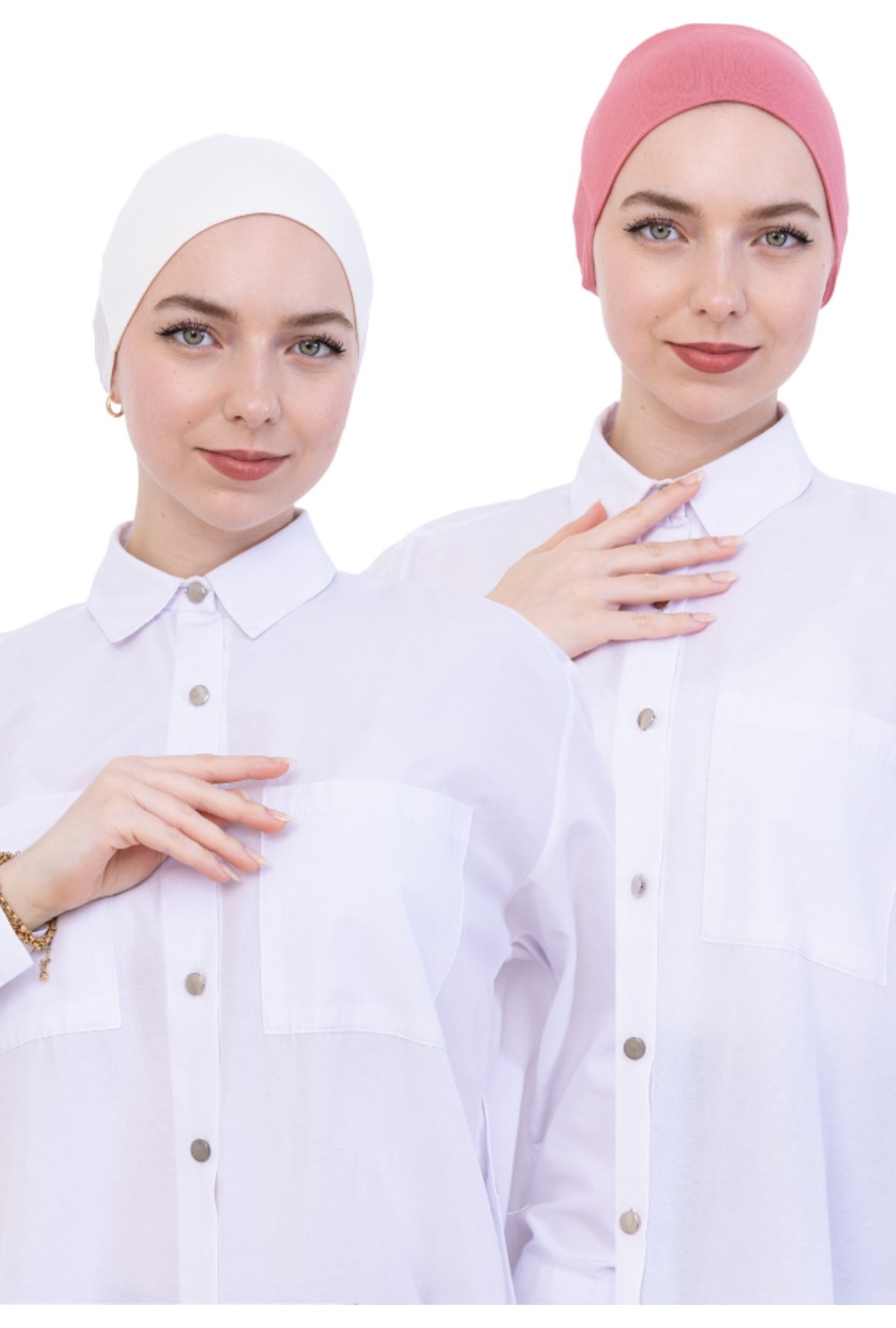 Modish Group Kadın Tesettür Bone Bağcıklı Dikişsiz Penye 4 Parça Set görsel 8