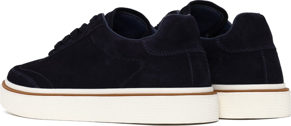 Derimod Erkek Lacivert Bağcıklı Kalın Tabanlı Süet Deri Sneaker 26SFD611610 görsel 6