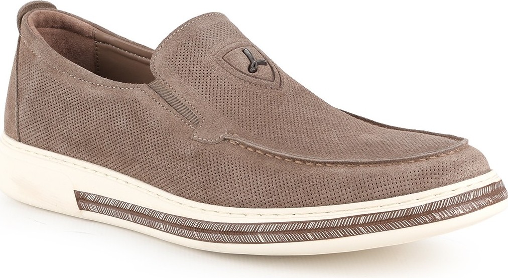 LBR Libero Lbr H1046 Hakiki Süet Deri Yan Lastikli Ultra Hafif Taban Erkek Casual Comfort Loafer