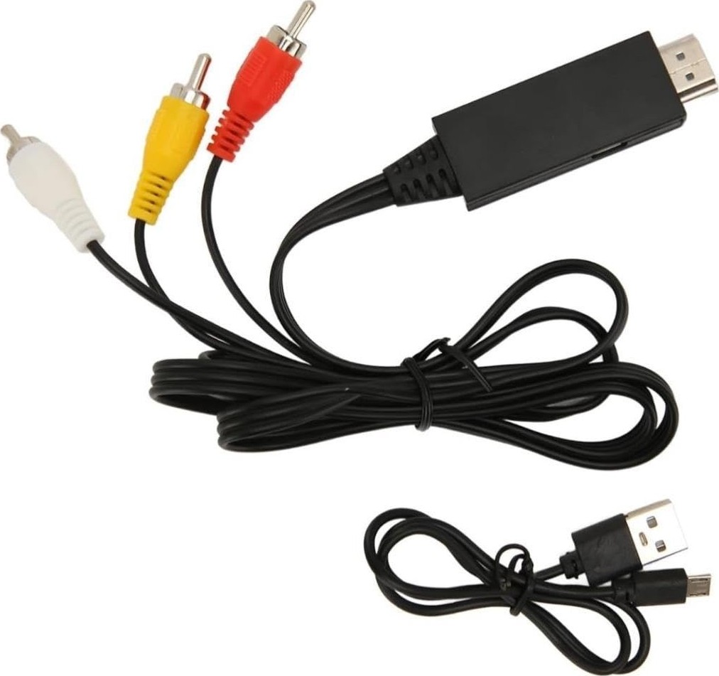 Aesco 4875 HDMI To Rca Av 4K30Hz Çevirici Dönüştürücü Adaptör görsel 4