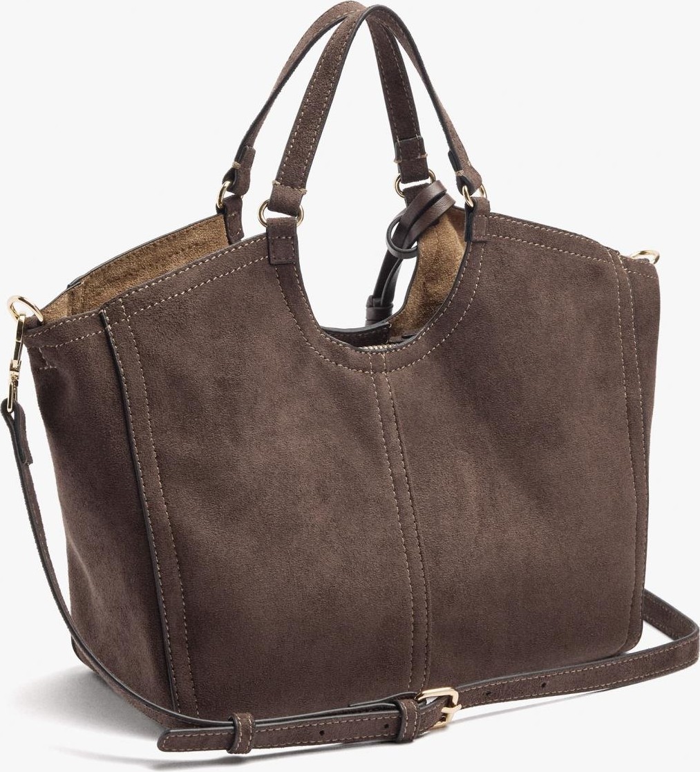 Parfois Kadın Deri Görünümlü Üst Dikişli Shopper Çanta M görsel 3