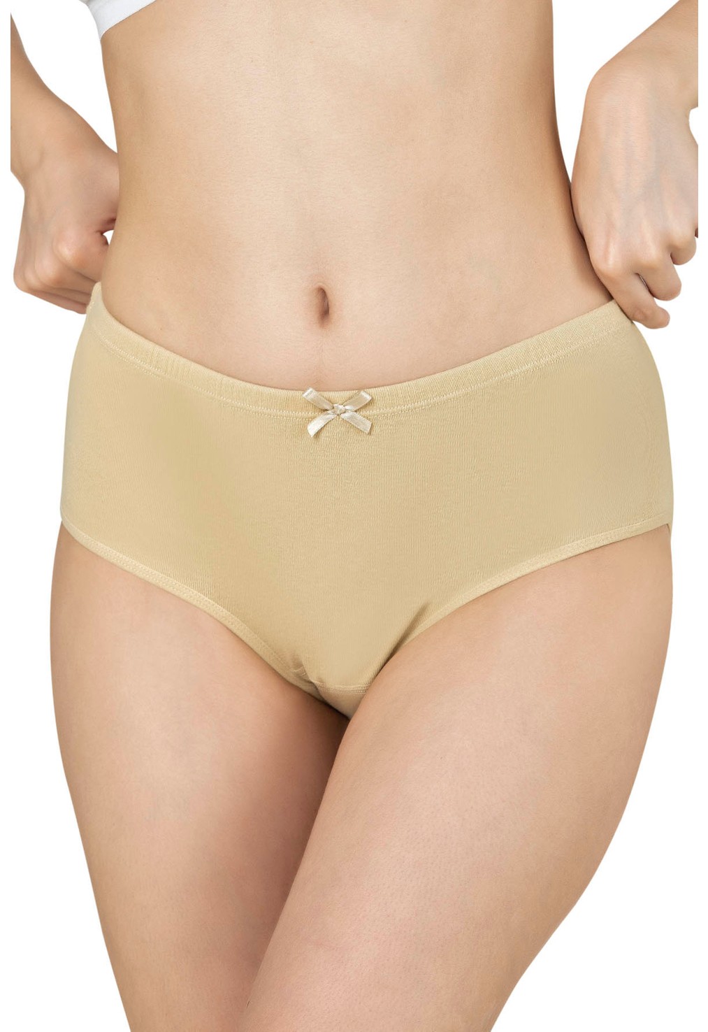 Özkan Underwear 0305 6'lı Paket Kadın Ribana Esnek Pamuklu Yüksek Bel Bato Külot görsel 5