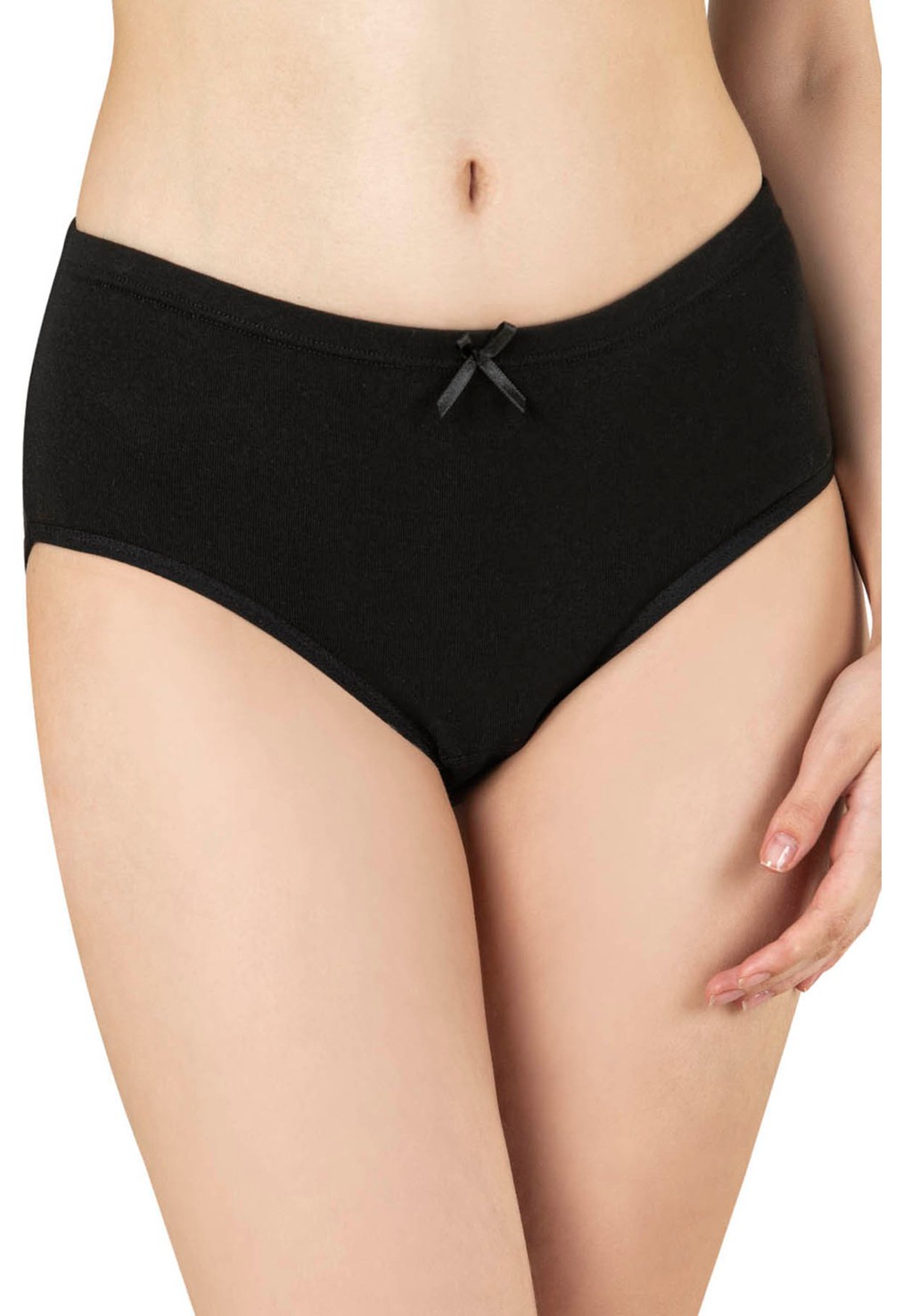 Özkan Underwear 0305 6'lı Paket Kadın Ribana Esnek Pamuklu Yüksek Bel Bato Külot görsel 8