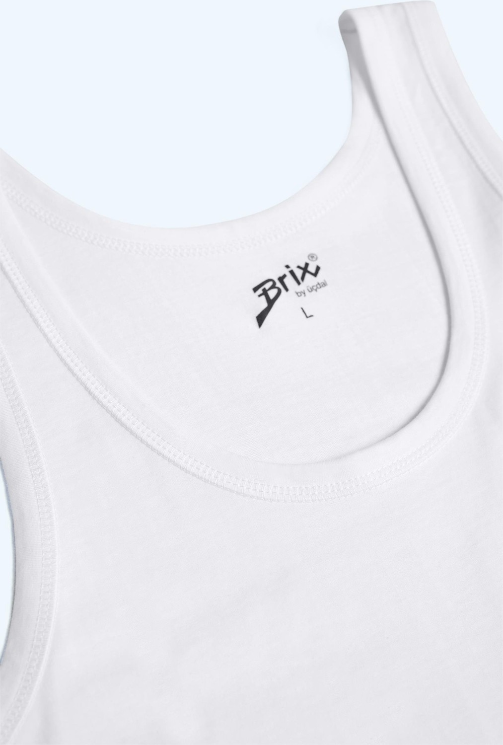 Brix Erkek Süprem Atlet Beyaz Renk görsel 4