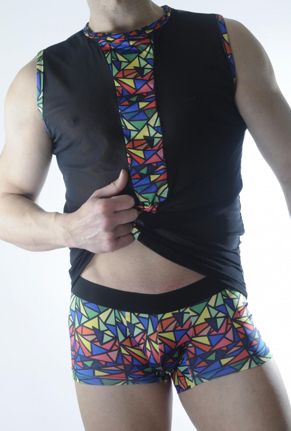 Marsilyan Erkek Transparan Renki Atlet Boxer Takımı görsel 2