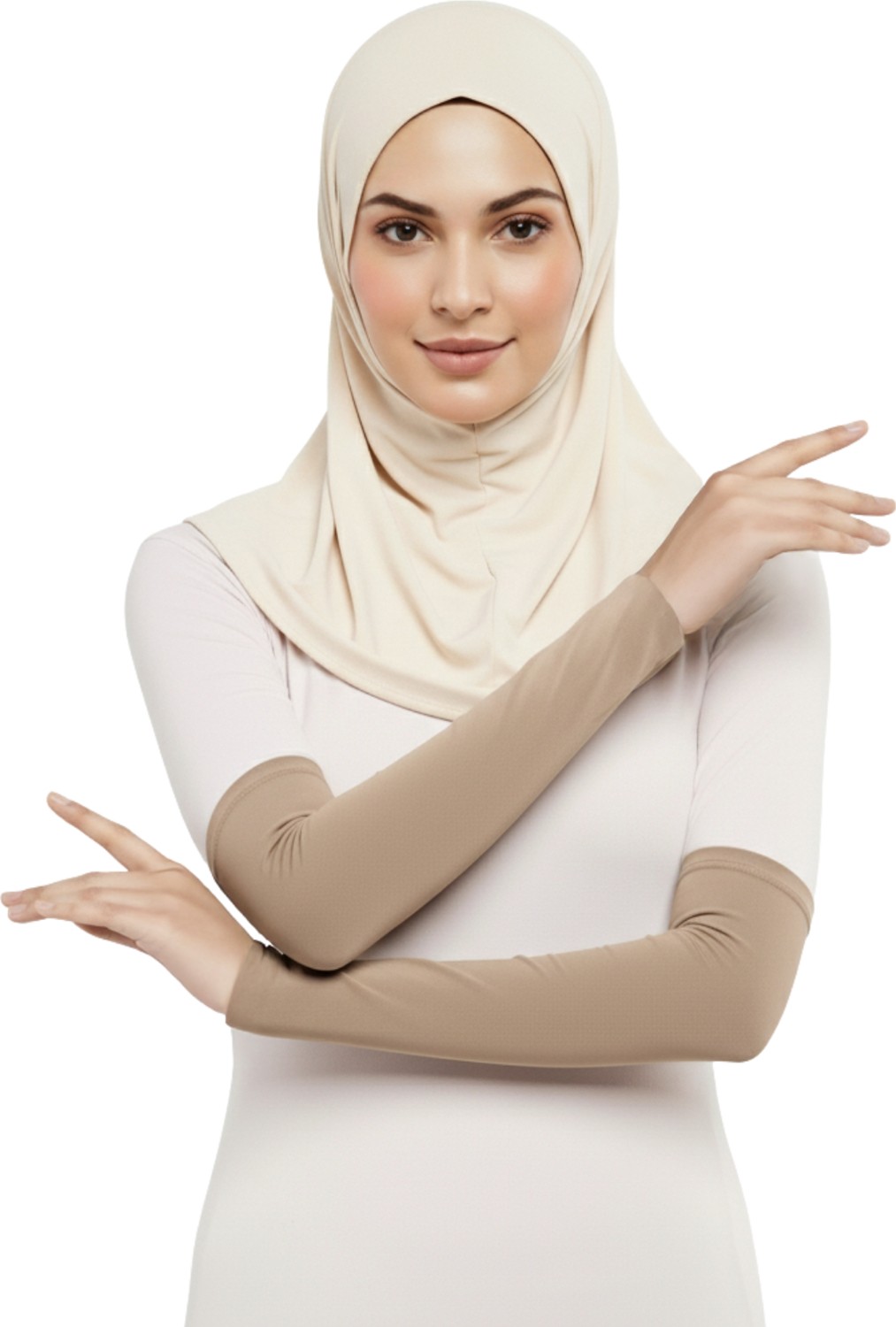 Altobeh Pratik Tesettür Kolluk Penye Namaz Kolluğu Düz - Siyah