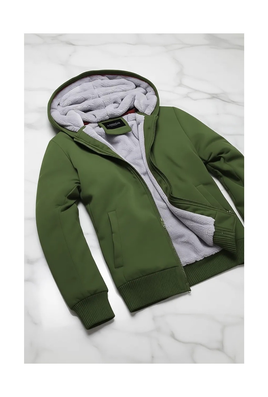 Madmext Içi Kürklü Bej Hırka 22377 görsel 4