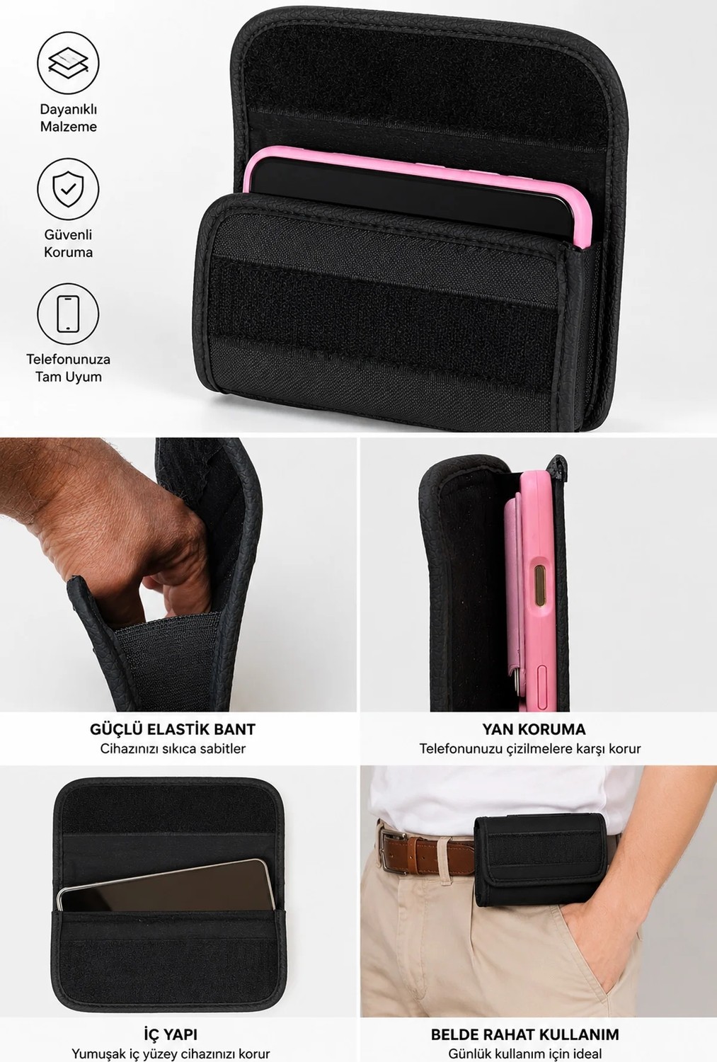 Exenar Kemer Kılıfı Xiaomi Mi 10 10T 11 11I 11T 12 12T 13 13T 14 14T 15 15T 16 Lite Pro Ultra Bel Kılıf görsel 5