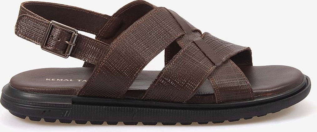 Kemal Tanca Erkek Kauçuk Tabanlı Şık Tasarım Comfort Günlük Çapraz Bantlı Sandalet 560 görsel 6